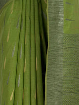 MIMOSA Olive Banarasi Saree — fleets shot full lifestyle