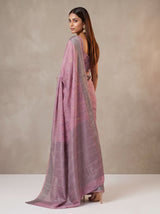 MIMOSA Pink Banarasi Saree — pose 7 styling detail