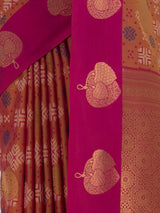 MIMOSA Rani Pochampally Art Silk Saree — fleets shot full lifestyle