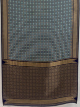 MIMOSA Grey Banarasi Saree — pallu and zari work detail