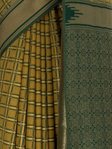 MIMOSA Mustard Banarasi Saree — fleets shot full lifestyle