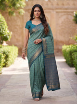 MIMOSA Rama Banarasi Saree — pose 6 styling detail