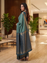 MIMOSA Rama Banarasi Saree — pose 7 styling detail