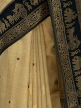 MIMOSA Tussar Banarasi Saree — fleets shot full lifestyle