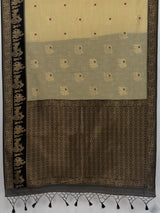 MIMOSA Tussar Banarasi Saree — pallu and zari work detail