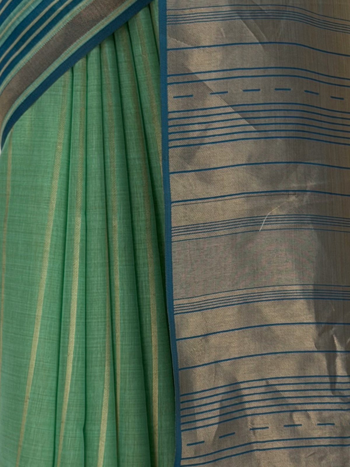 MIMOSA Rama Banarasi Saree — fleets shot full lifestyle