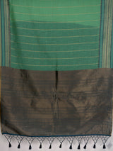 MIMOSA Rama Banarasi Saree — pallu and zari work detail