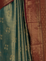 MIMOSA Sapphire Kanjivaram Art Silk Saree — fleets shot full lifestyle