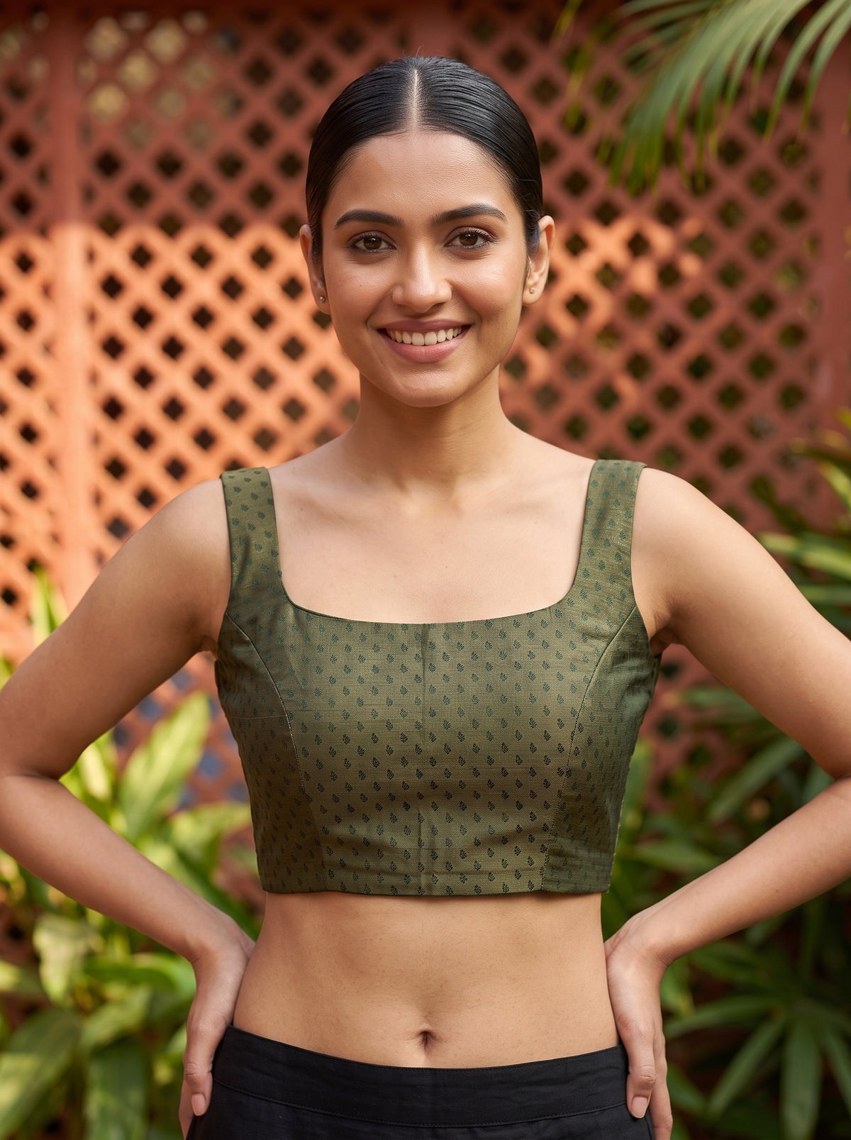 MIMOSA Tussar Kanjivaram Art Silk Saree — blouse close-up