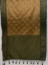 MIMOSA Tussar Kanjivaram Art Silk Saree — pallu and zari work detail