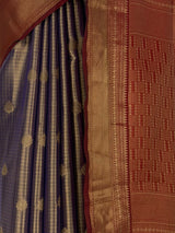 MIMOSA Jamun Kanjivaram Saree — fleets shot full lifestyle