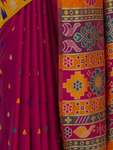 MIMOSA Rani Berhampuri Saree — fleets shot full lifestyle