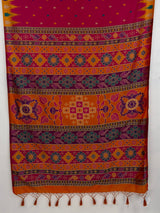 MIMOSA Rani Berhampuri Saree — pallu and zari work detail
