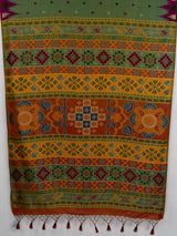 MIMOSA Sapphire Berhampuri Saree — pallu and zari work detail