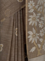 MIMOSA Chiku Banarasi Saree — fleets shot full lifestyle