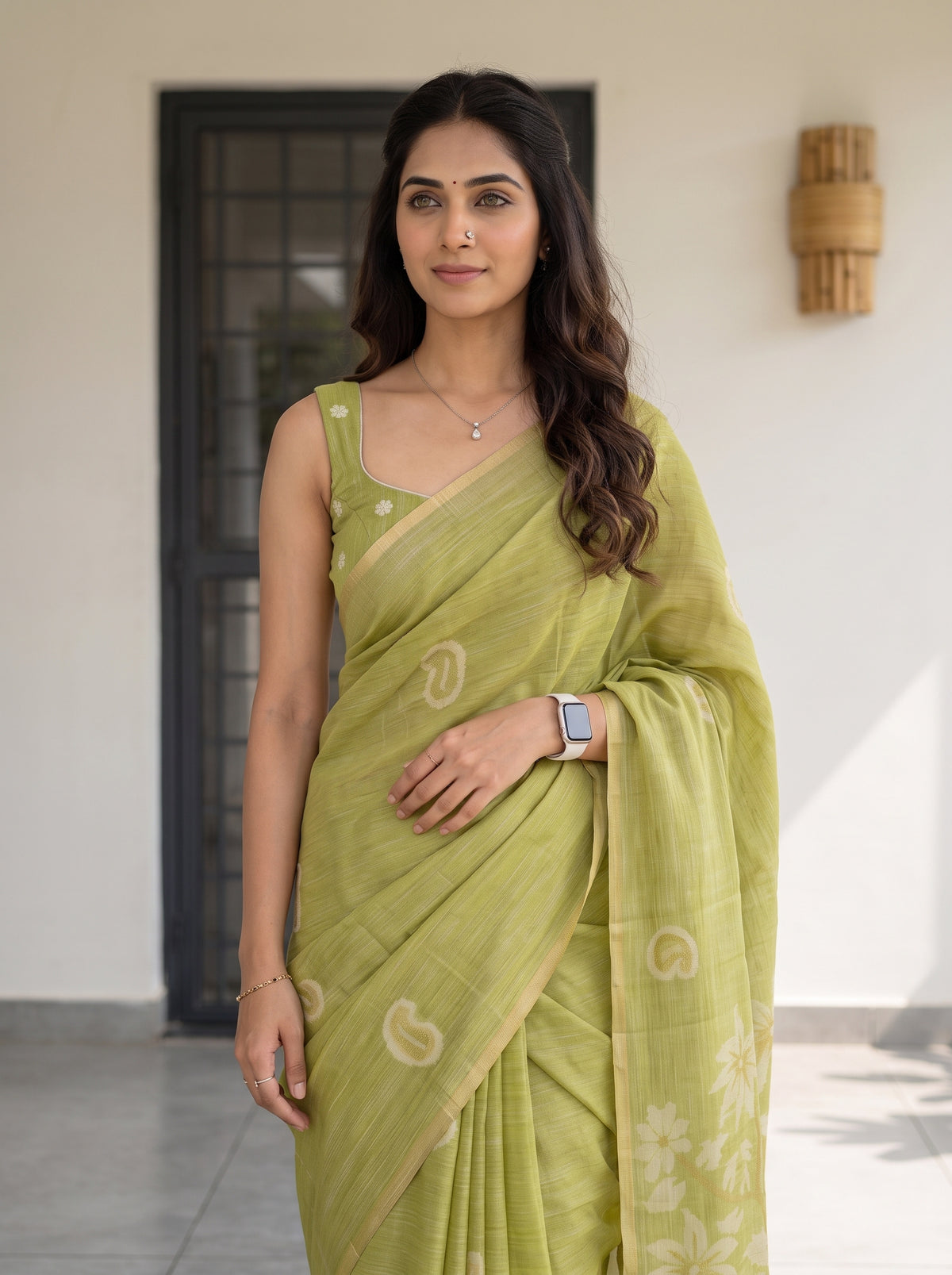 MIMOSA Liril Banarasi Saree — pose 10 styling detail