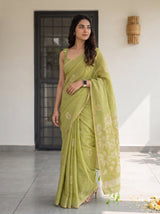 MIMOSA Liril Banarasi Saree — pose 5 styling detail