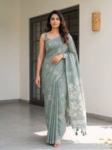 MIMOSA Rama Banarasi Saree — pose 6 styling detail