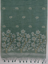 MIMOSA Rama Banarasi Saree — pallu and zari work detail