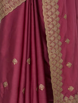 MIMOSA Gajari Banarasi Saree — fleets shot full lifestyle