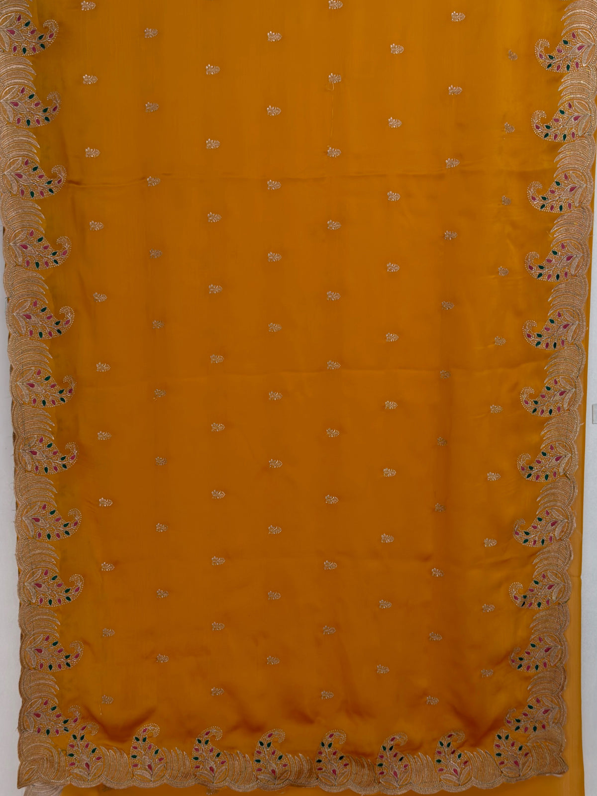 MIMOSA Gold Banarasi Saree — pallu and zari work detail