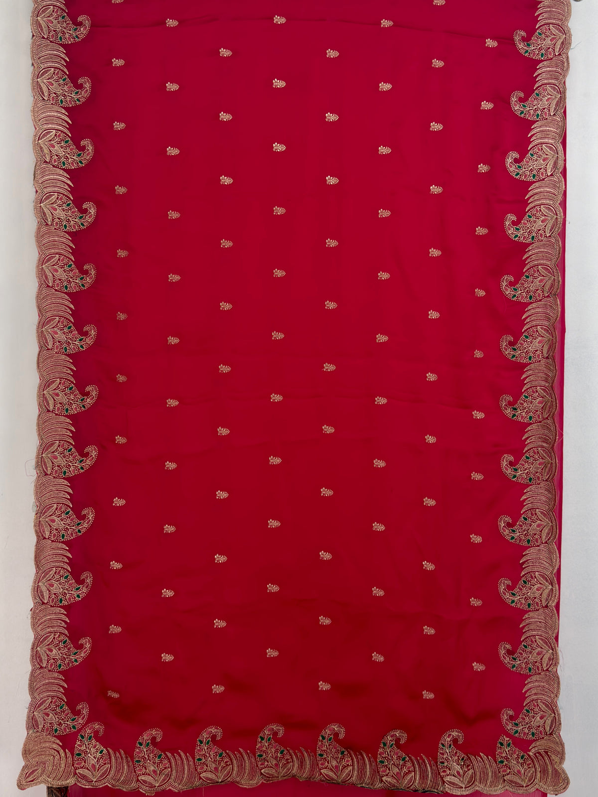 MIMOSA Rani Banarasi Saree — pallu and zari work detail