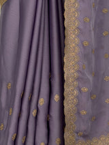 MIMOSA Lavender Banarasi Chiffon Saree — fleets shot full lifestyle