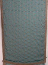 MIMOSA Rama Banarasi Chiffon Saree — pallu and zari work detail