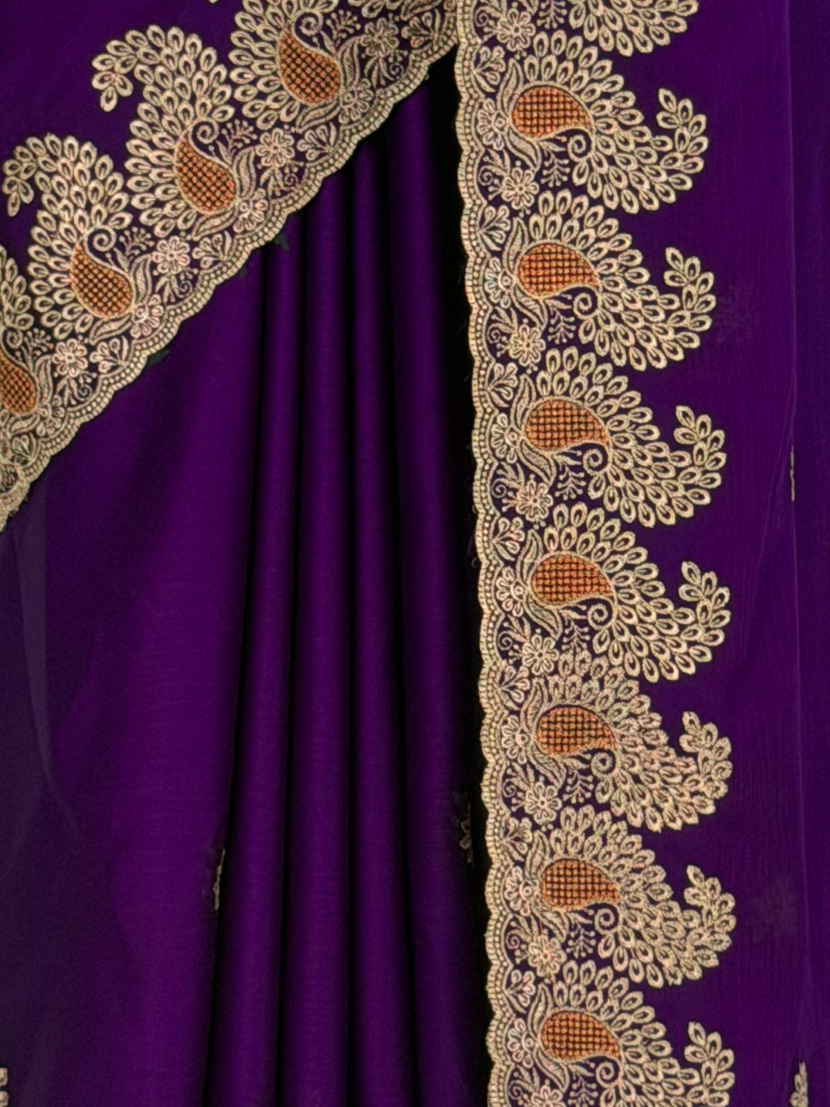 MIMOSA Purple Banarasi Saree — fleets shot full lifestyle