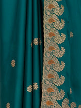 MIMOSA Sapphire Banarasi Saree — fleets shot full lifestyle