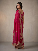 MIMOSA Rani Banarasi Saree — pose 7 styling detail
