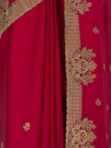 MIMOSA Rani Banarasi Saree — fleets shot full lifestyle