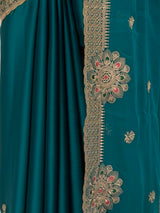 MIMOSA Sapphire Banarasi Chiffon Saree — fleets shot full lifestyle