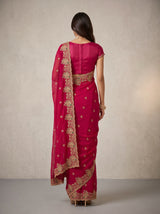 MIMOSA Rani Banarasi Saree — pose 2 styling detail