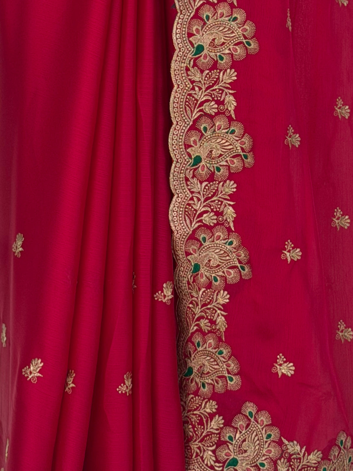 MIMOSA Rani Banarasi Saree — fleets shot full lifestyle
