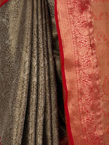 MIMOSA Chocolate Kanjivaram Saree — fleets shot full lifestyle