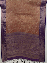 MIMOSA Maroon Kanjivaram Saree — pallu and zari work detail