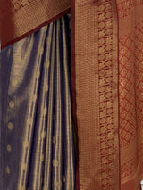 MIMOSA Jamun Kanjivaram Saree — fleets shot full lifestyle