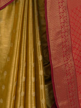 MIMOSA Mustard Kanjivaram Saree — fleets shot full lifestyle