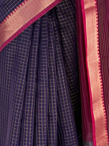 MIMOSA Jamun Maheshwari Cotton Saree — fleets shot full lifestyle