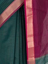 MIMOSA Rama Maheshwari Cotton Saree — fleets shot full lifestyle