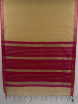 MIMOSA Gold Maheshwari Cotton Cotton Saree — pallu and zari work detail