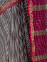 MIMOSA Maroon Maheshwari Cotton Cotton Saree — fleets shot full lifestyle