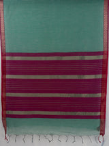 MIMOSA Rama Maheshwari Cotton Cotton Saree — pallu and zari work detail
