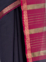 MIMOSA Jamun Maheshwari Cotton Cotton Saree — fleets shot full lifestyle