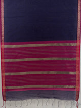 MIMOSA Jamun Maheshwari Cotton Cotton Saree — pallu and zari work detail