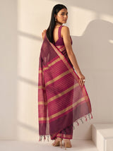 MIMOSA Rani Maheshwari Cotton Cotton Saree — pose 7 styling detail