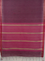 MIMOSA Rani Maheshwari Cotton Cotton Saree — pallu and zari work detail
