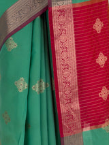 MIMOSA Rama Maheshwari Cotton Cotton Saree — fleets shot full lifestyle