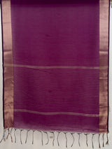 MIMOSA Rani Maheshwari Cotton Saree — pallu and zari work detail